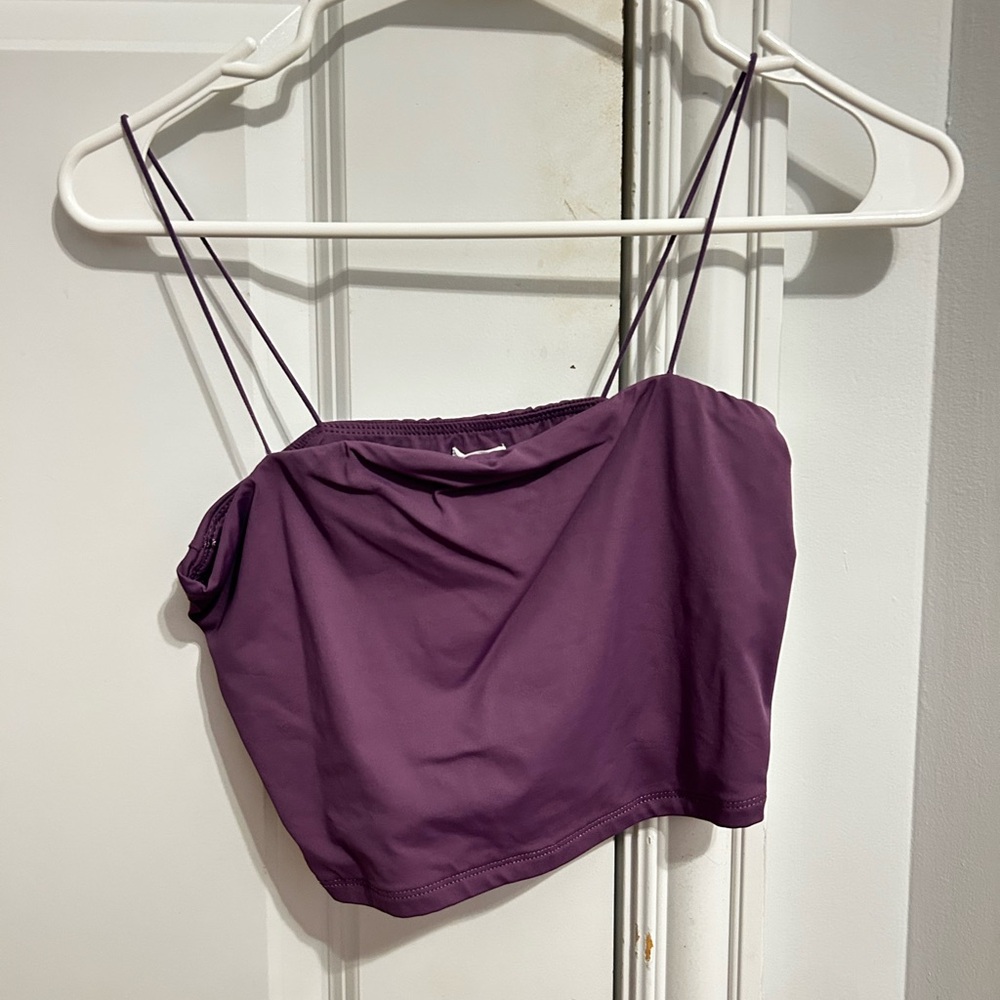Garage Purple Sleeveless Crop Camisole